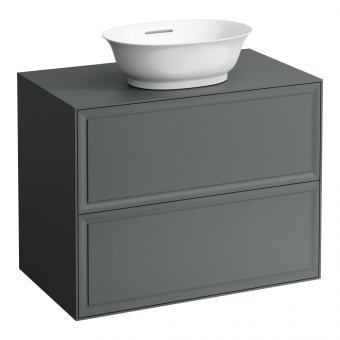Stalčiaus modulis Laufen THE NEW CLASSIC 777x457x600 mm, 2 stalčiai, tinka praustuvams 812850/812851/812852/812853, spalva - traffic grey 